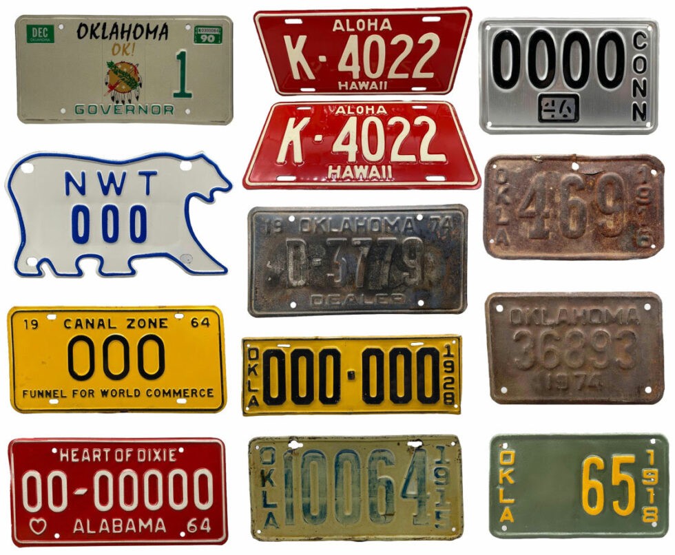 Oil Capital Collectibles "SingleOwner" License Plate Auction