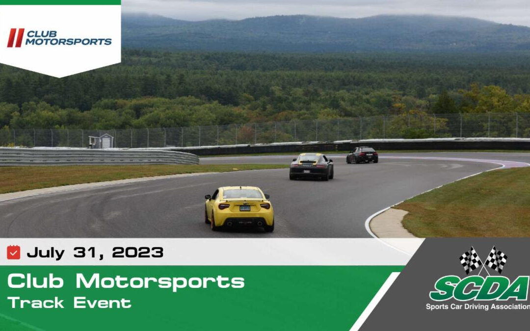 SCDA- Club Motorsports- Track Event